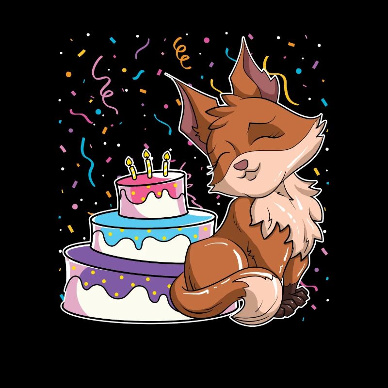 Waldbewohner Geburtstags Party Geschenk Fuchs