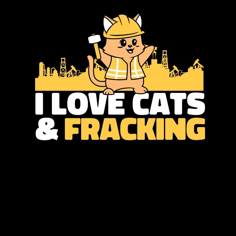 Ölfeld Bohrinsel Katze Fracking
