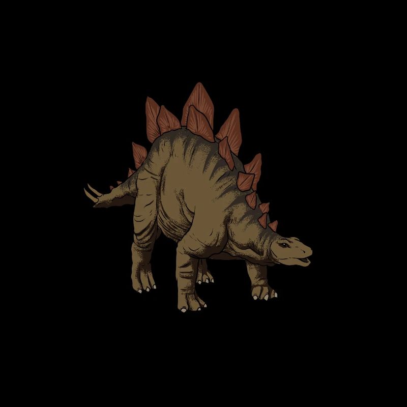 Zeichnung des Stegosaurus