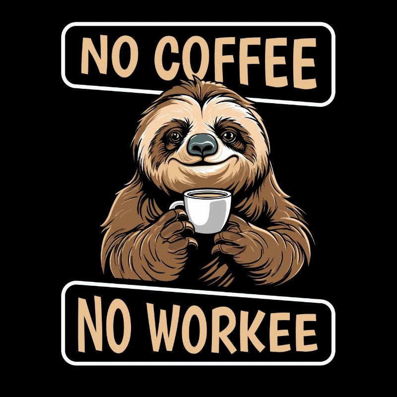 Café Café Paresseux Pas De Café Pas De Travail