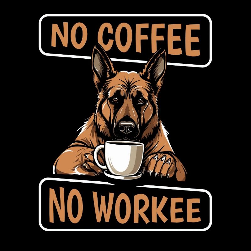 Coffee Cafe German Shepherd