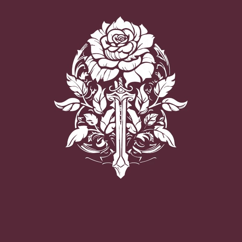 Red Rose Goth Sword