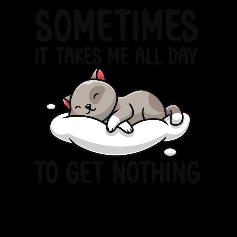 Doing nothing lazy Cat sleeping funny Cats Katzen