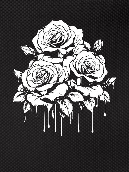 Red Rose Goth Cool