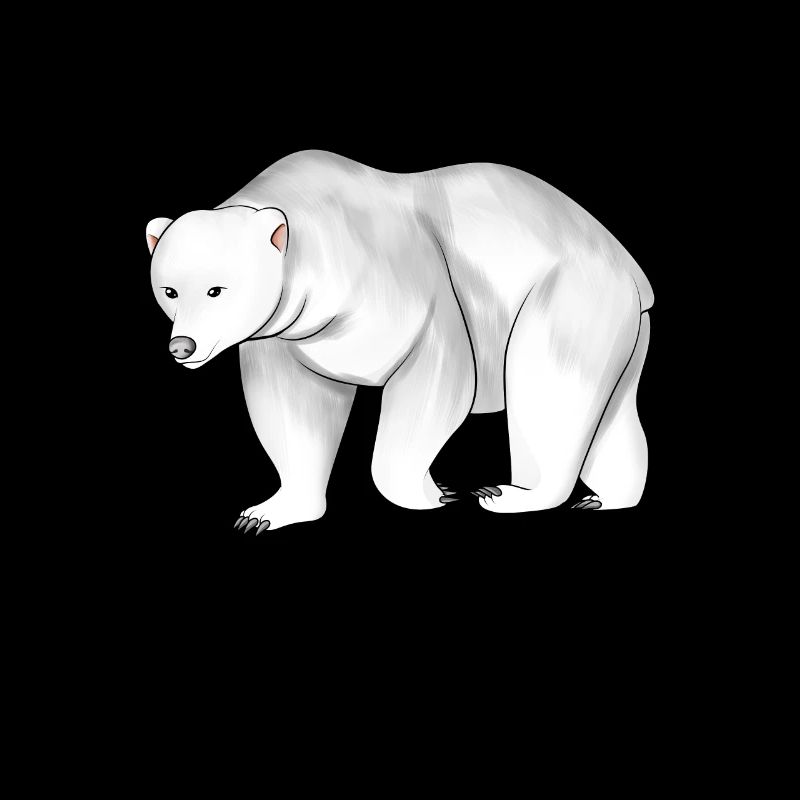 Zeichnung eines Eisbär