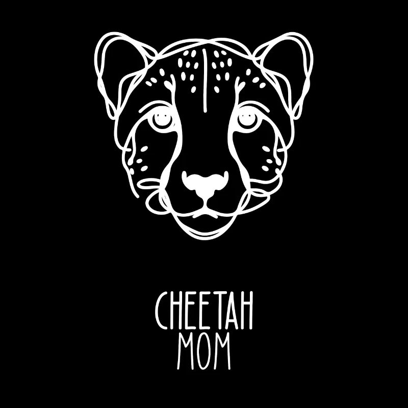 Line Art Meilleure Maman - Guépard