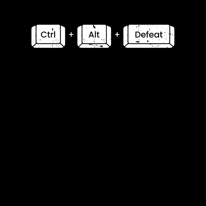 Gamer Gaming Raccourcis clavier Ctrl Alt Défaite