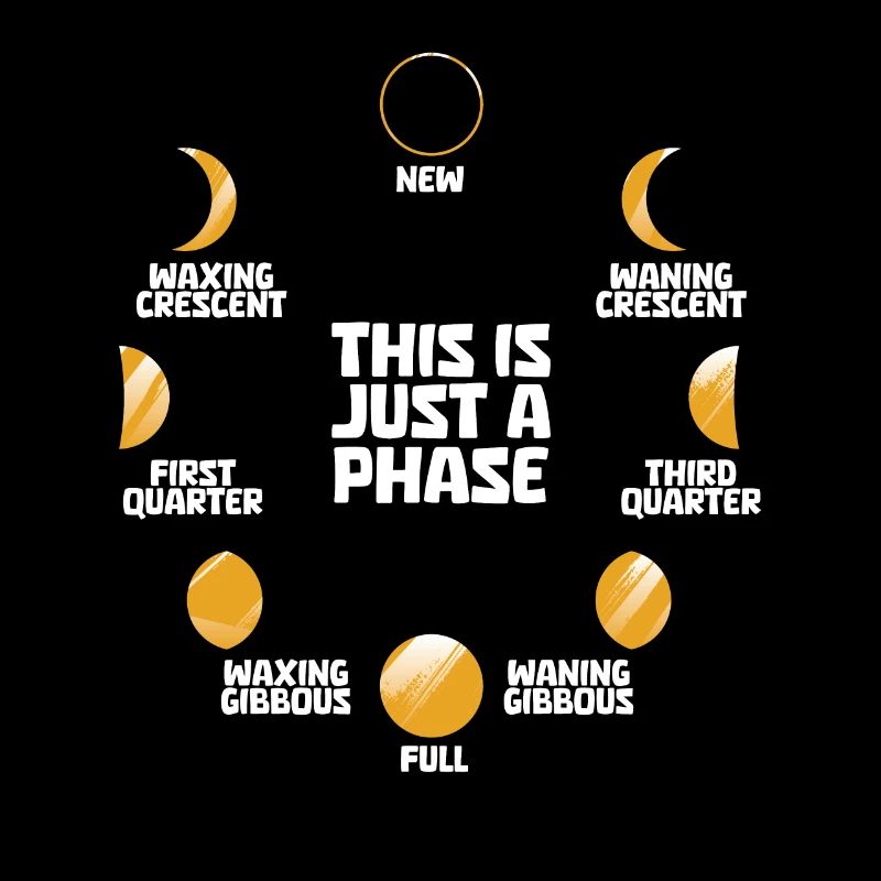 Mond Luna Just A Phase Moon
