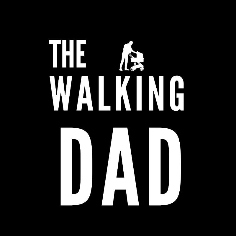La poussette Walking Dad Daddy Blanc Noir
