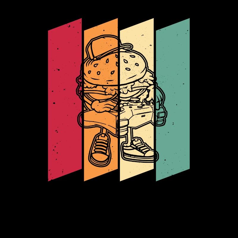 Gamer Gaming Burger Gaming Controller