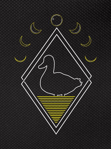 Duck Abstract Moon Phases