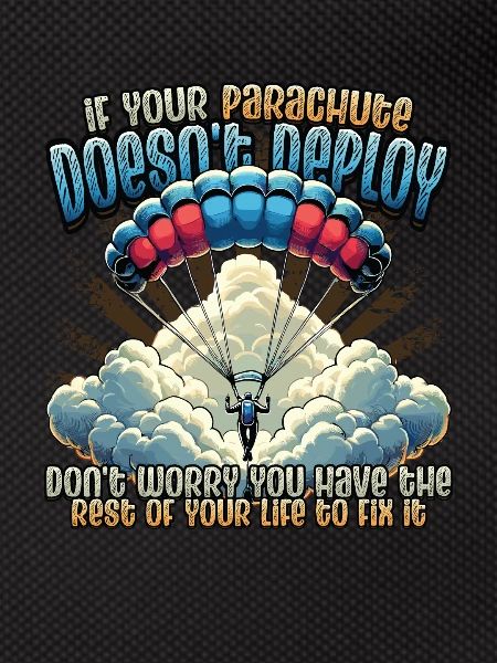 Funny skydiver