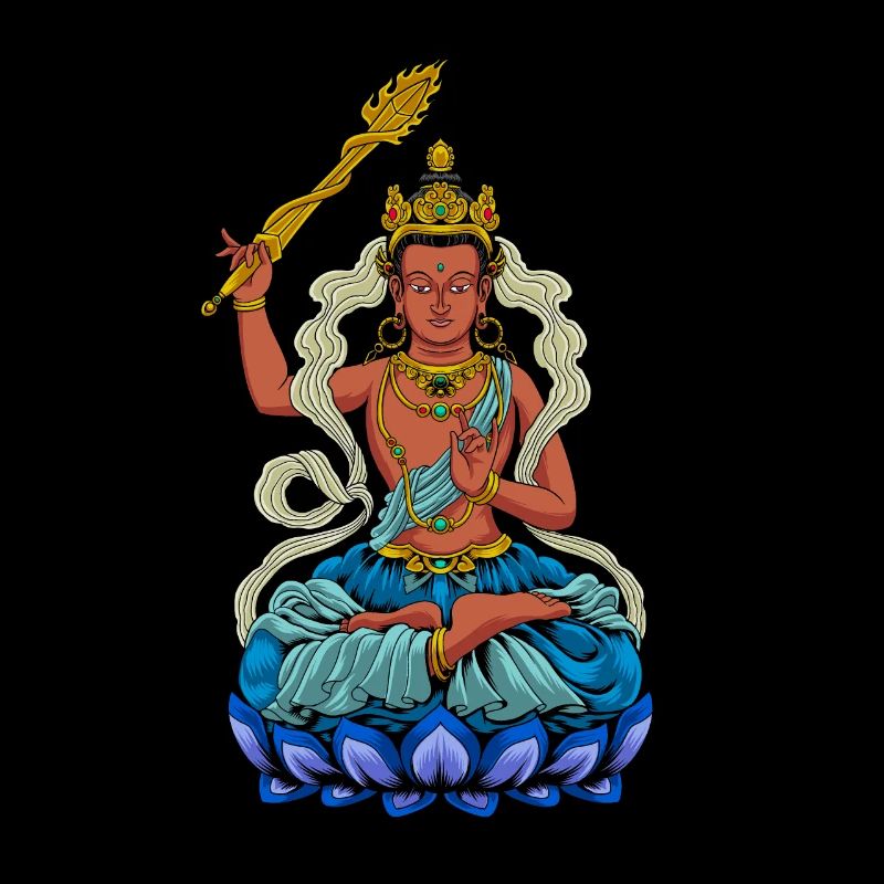 Buddhism God Bodhisattva Manjushri