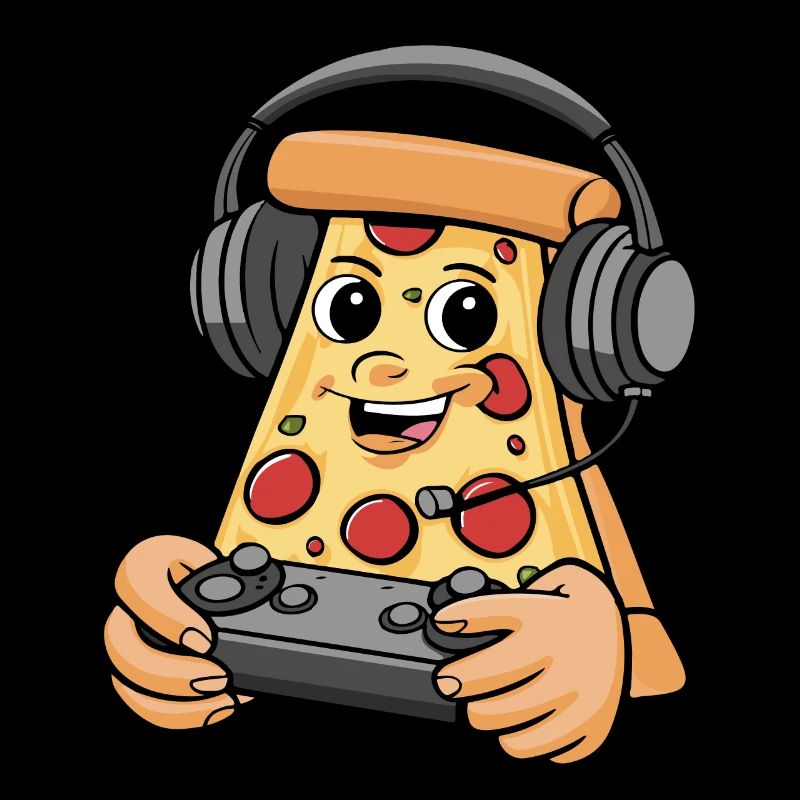 Gamer Gaming Pizza Gaming Controller