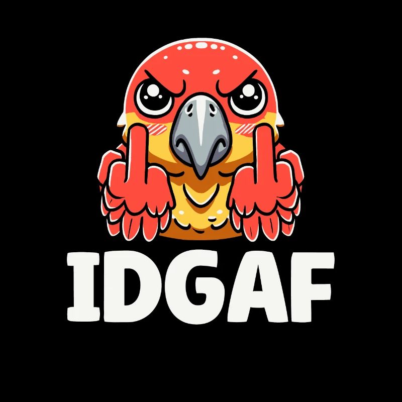 Papagei Idgaf