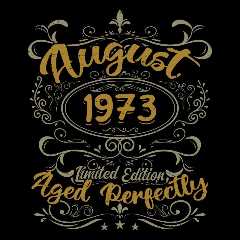 August 1973 August Birthday Gift 1973 August 1973