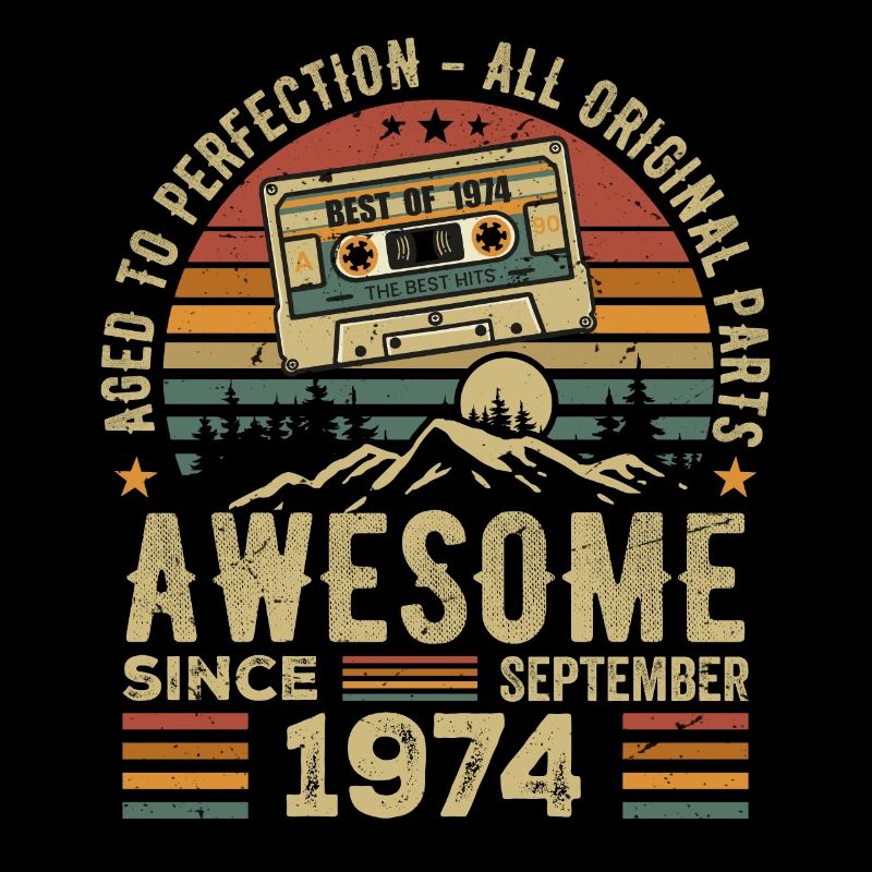 September 1974 Birthday Gift September 1974