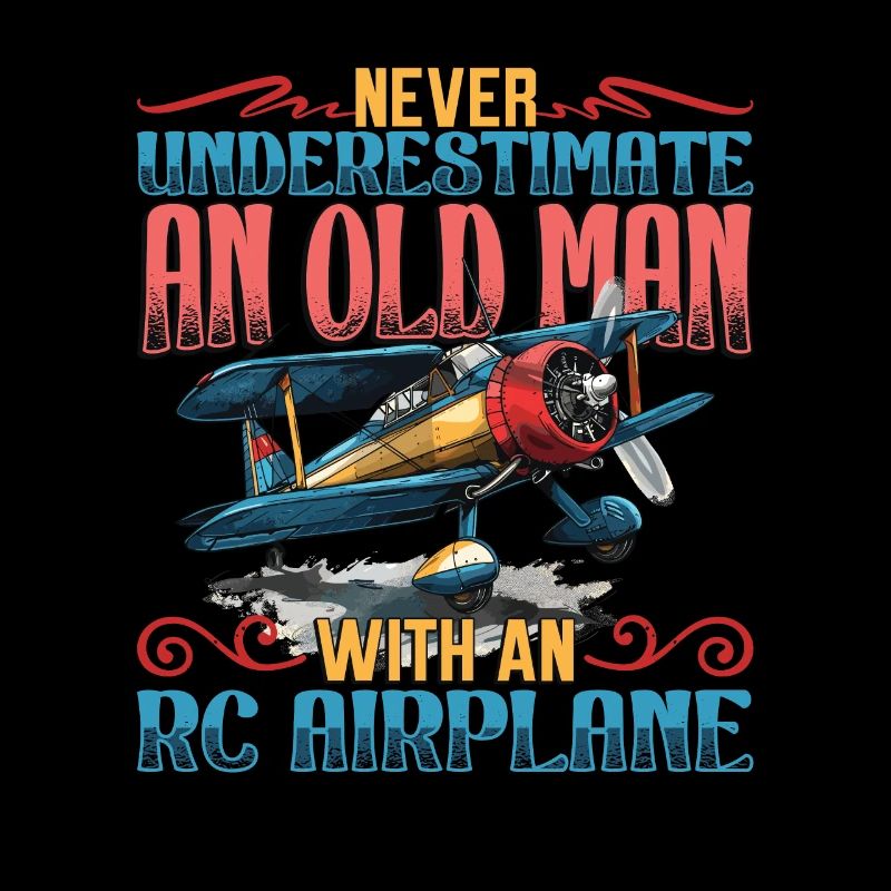 Alter Mann Mit Modellflugzeug