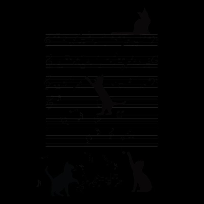 Chats sur les notes de musique Chats sur les partitions
