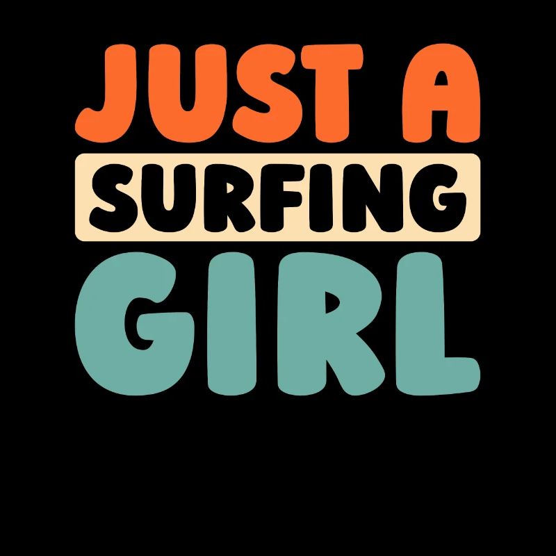 Surfer Surfen Juste une Surfeuse Fille