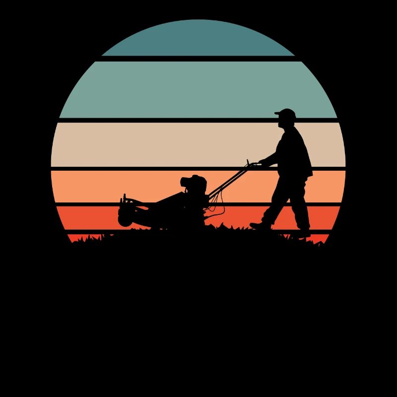 Lawn mower mowing