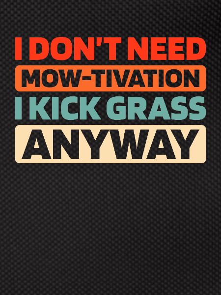 Lawn mower mowing