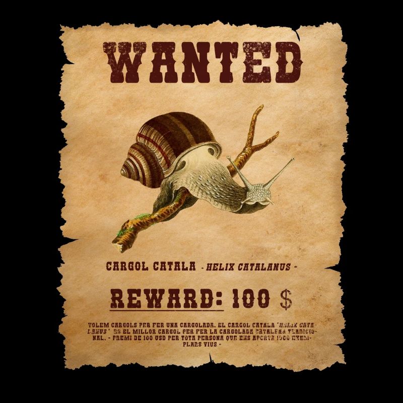 WANTED POSTER PAPIER CARGOL CATALA
