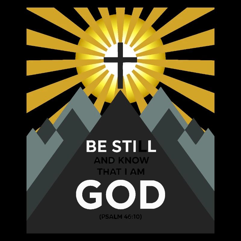 Be still and know that I’m god