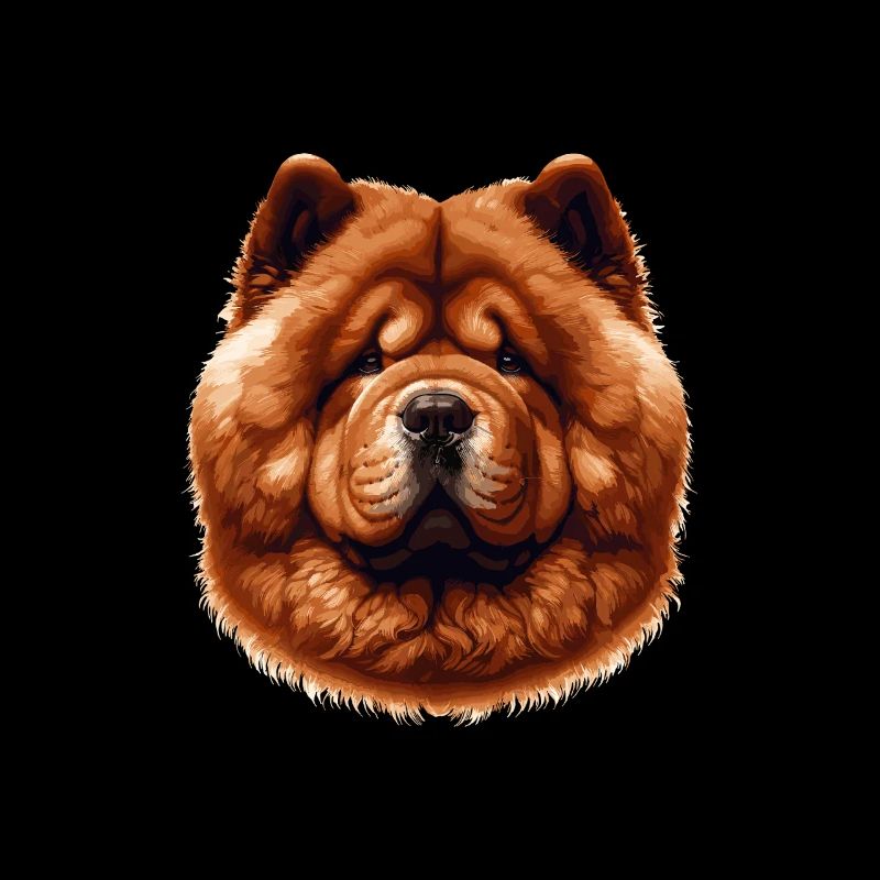 Visage de chien - Chow Chow