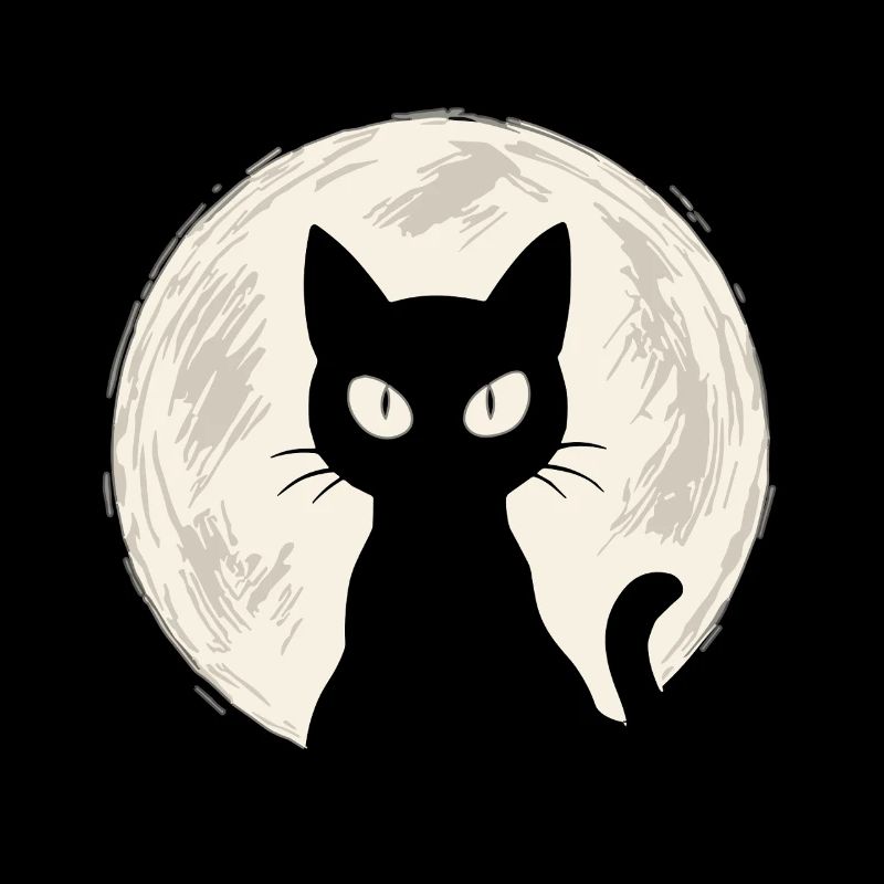 Chat dans la lune