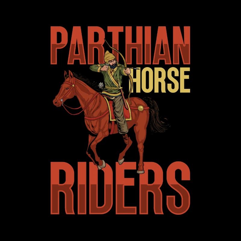 Avec arc sur cheval - Cavalier parthe