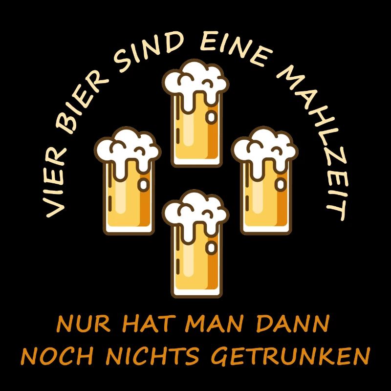 Vier Bier sind eine Mahlzeit T-Shirt