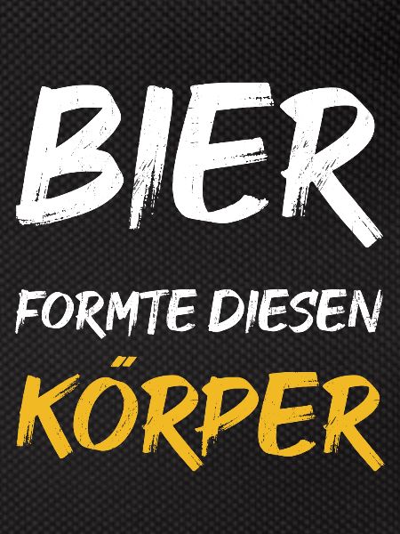 Bier formte diesen Körper
