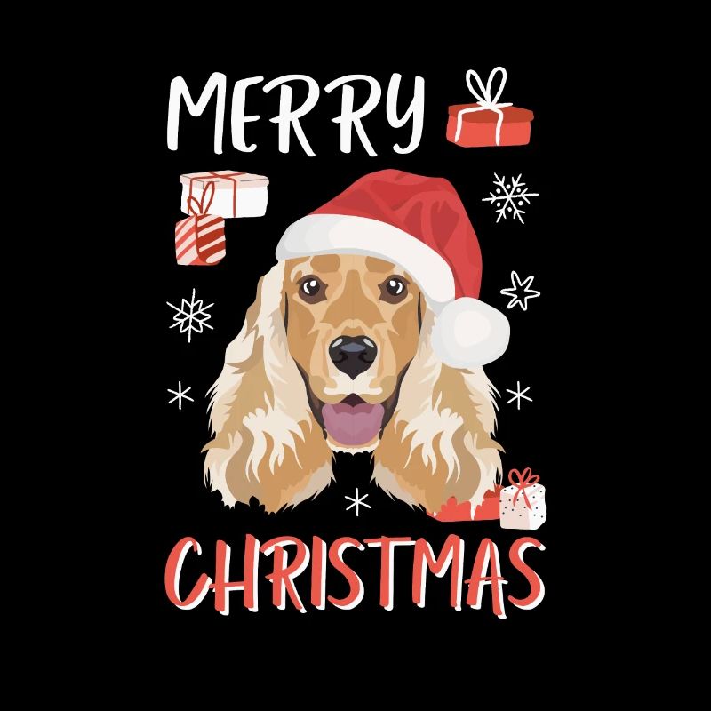 English Cocker Spaniel Weihnachten