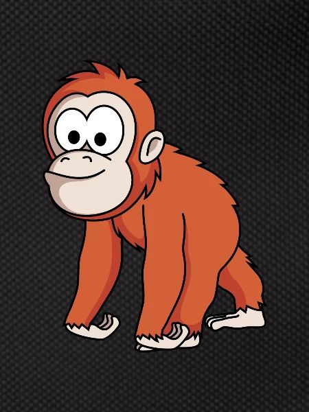 Orangutan monkey comic