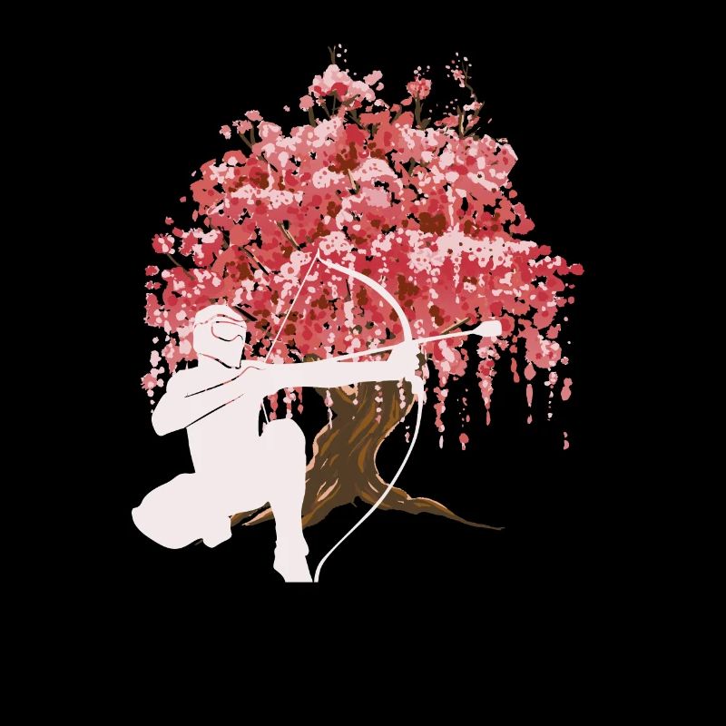 Flèche de fleur de cerisier japonais
