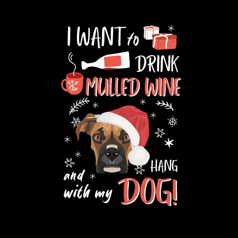 Boxer Vin chaud Noël