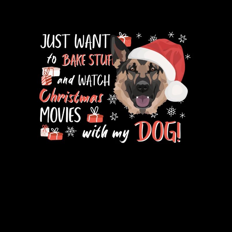 German Shepherd Merry Christmas