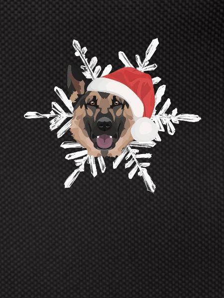 German Shepherd Merry Christmas
