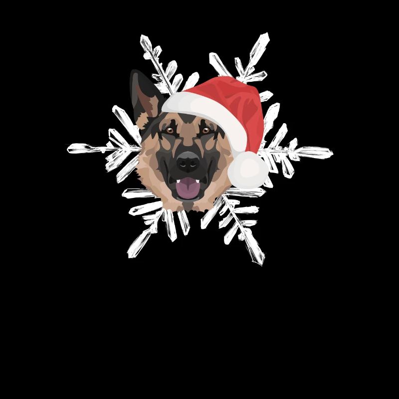 German Shepherd Merry Christmas