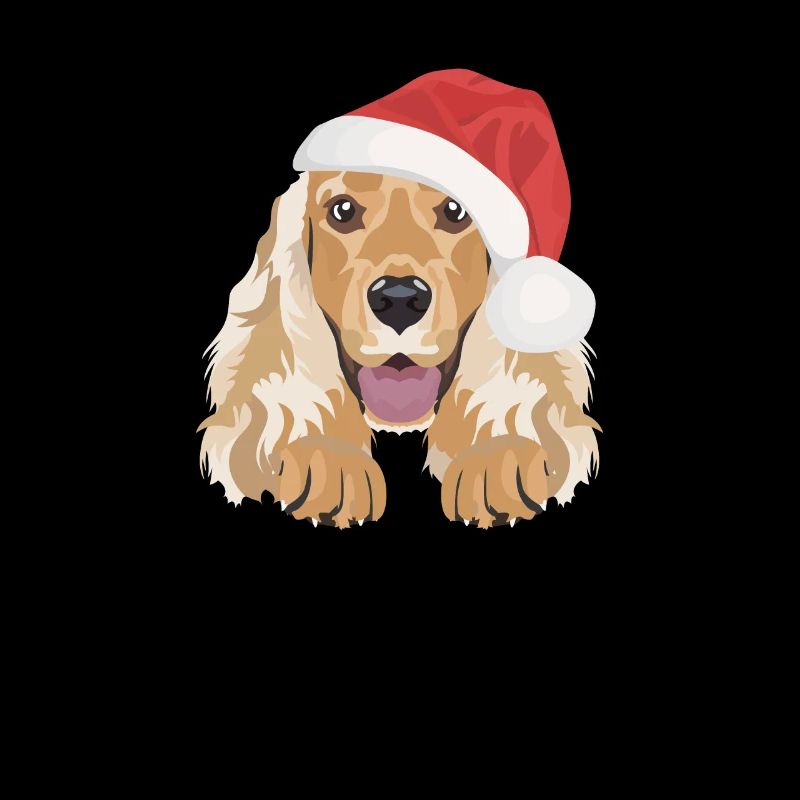 Deutsch Cocker Spaniel Merry Christmas