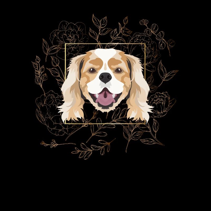 Goldener Hund Cavalier King Charles Spaniel