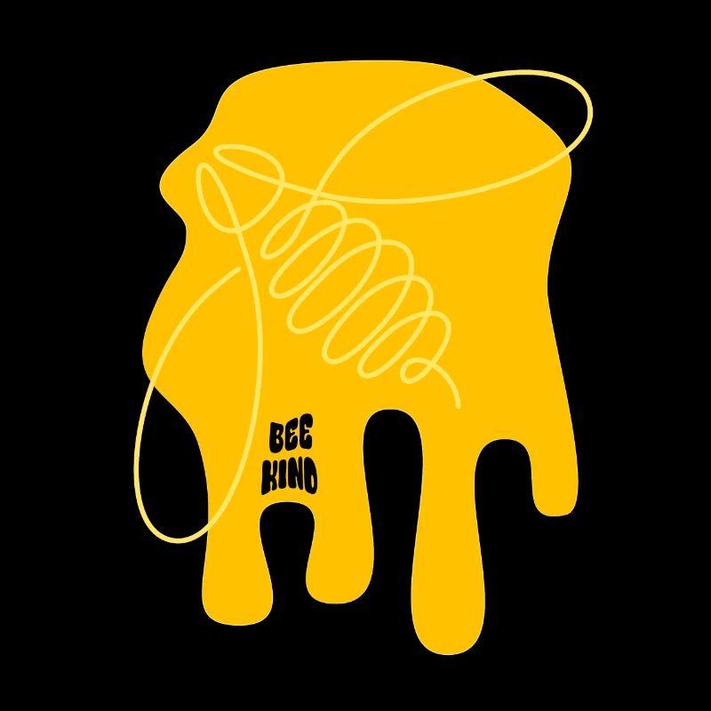 Be nice - Bee - abstrait - Art graphique