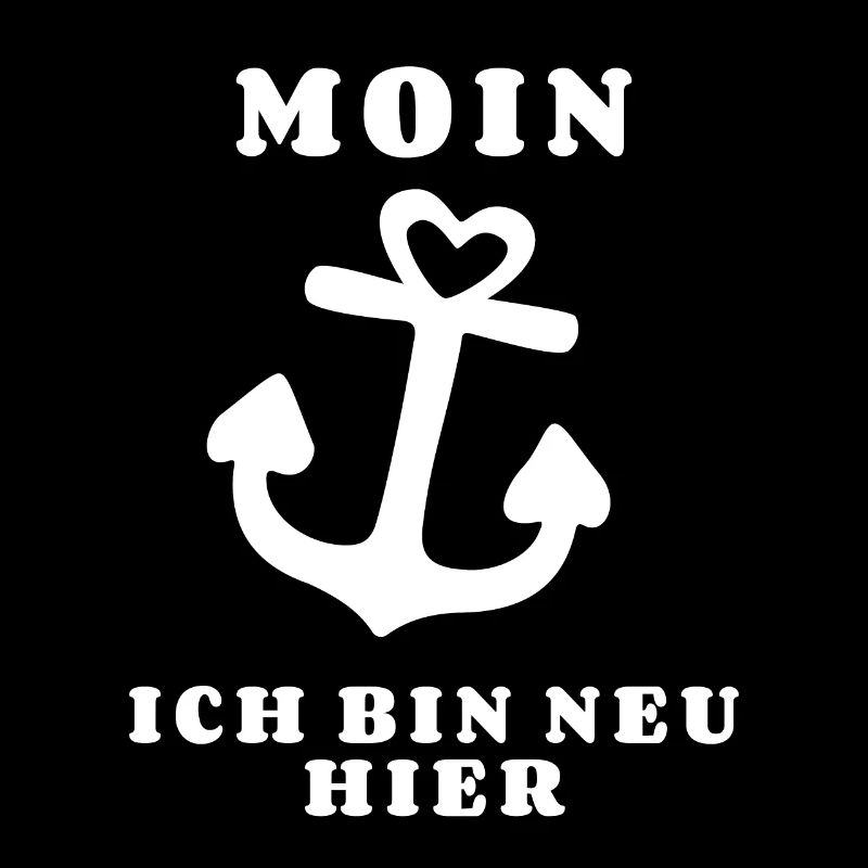 Moin bin neu hier Anker Baby Geburt Spruch