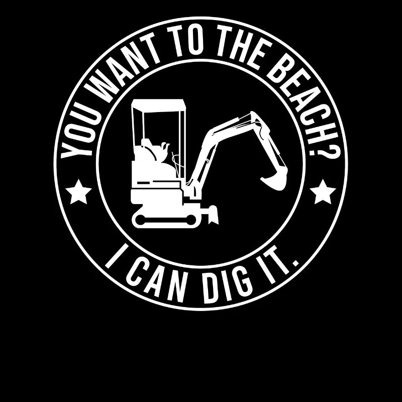 Retro Excavator Slogan Excavator Driver Construction Site