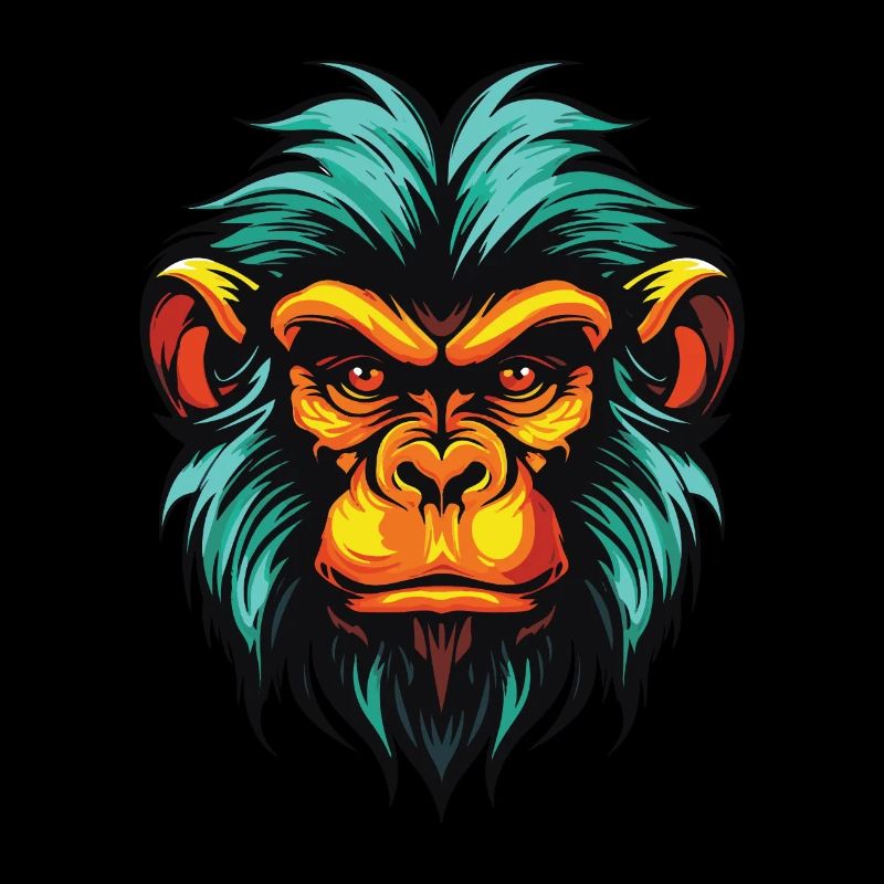 Affe Kopf