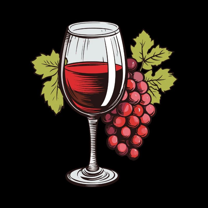 Wine Glass Grapes Wine