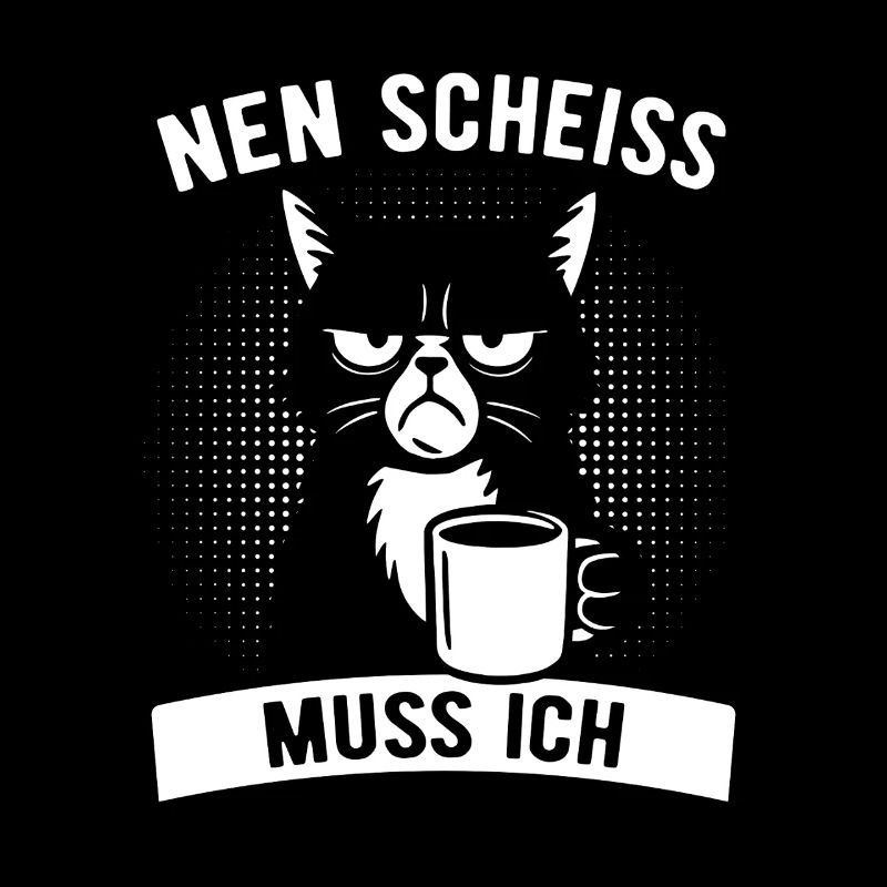 Freche Katze - Nen Scheiß muss ich - Kaffee