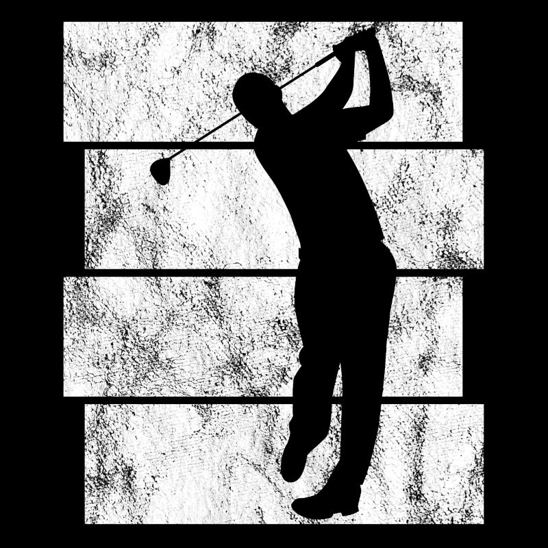Golfspieler Retro Golfer Golfschläger Golfen Golf
