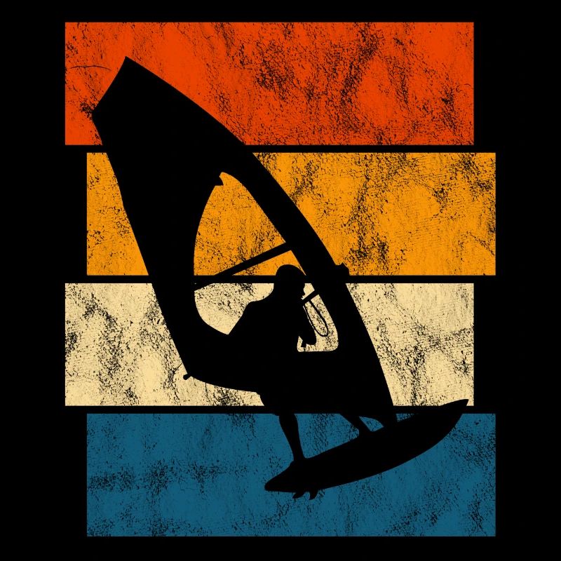 Windsurfing Retro Surfing Windsurfer Windsurfing
